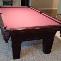 Fischer Pool Table, 2 Chairs, 6 Pool Sticks And Accessories